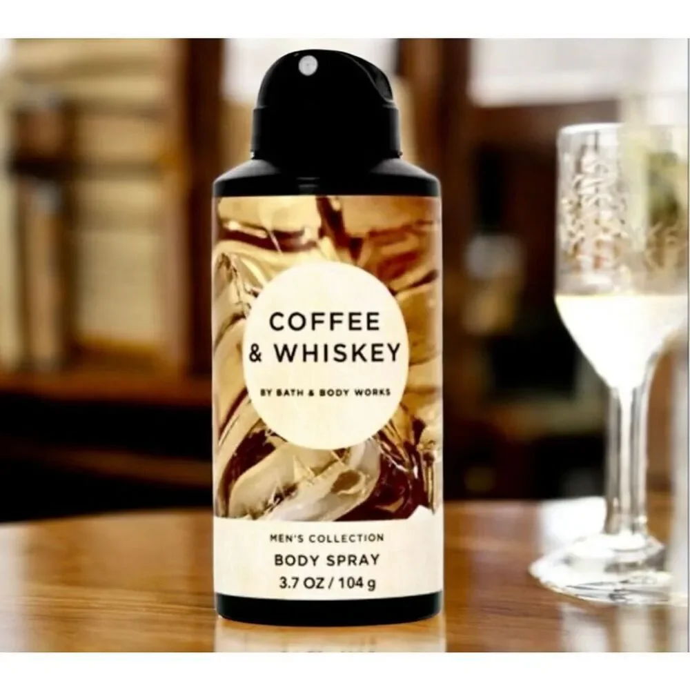 NWT Bath & Body Works COFFEE & WHISKEY Men Collection Body Spray Cologne